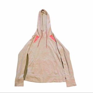 Pink & white hoodie